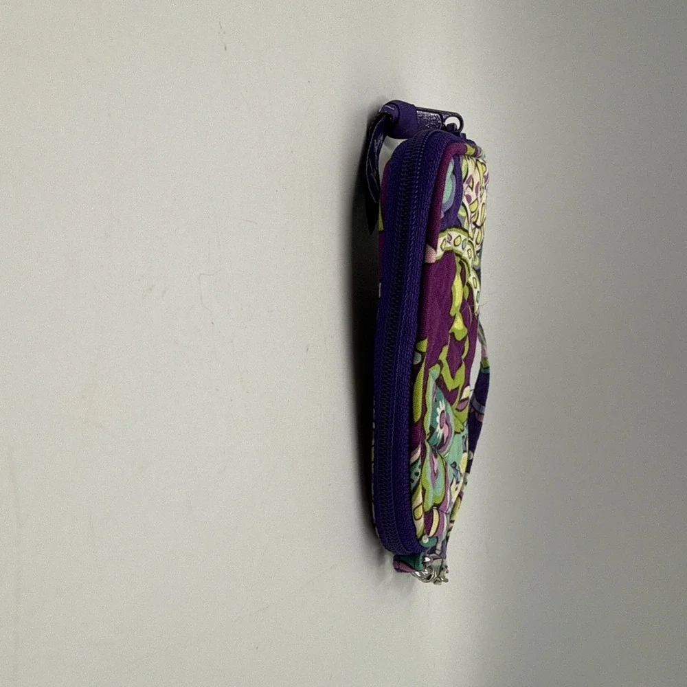 Vera Bradley ZIP ZIP WRISTLET Wallet Bag HEATHER Organizer Purse Clutch ID Slip